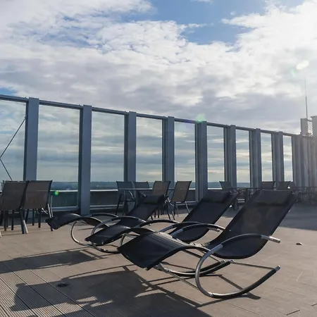 Apartment Hanza Tower - Blue Heaven - Pool, Sauna, Sunset View Szczecin