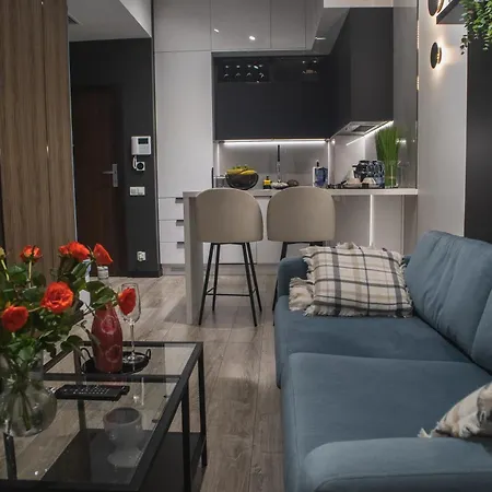 Apartment Hanza Tower - Blue Heaven - Pool, Sauna, Sunset View Szczecin